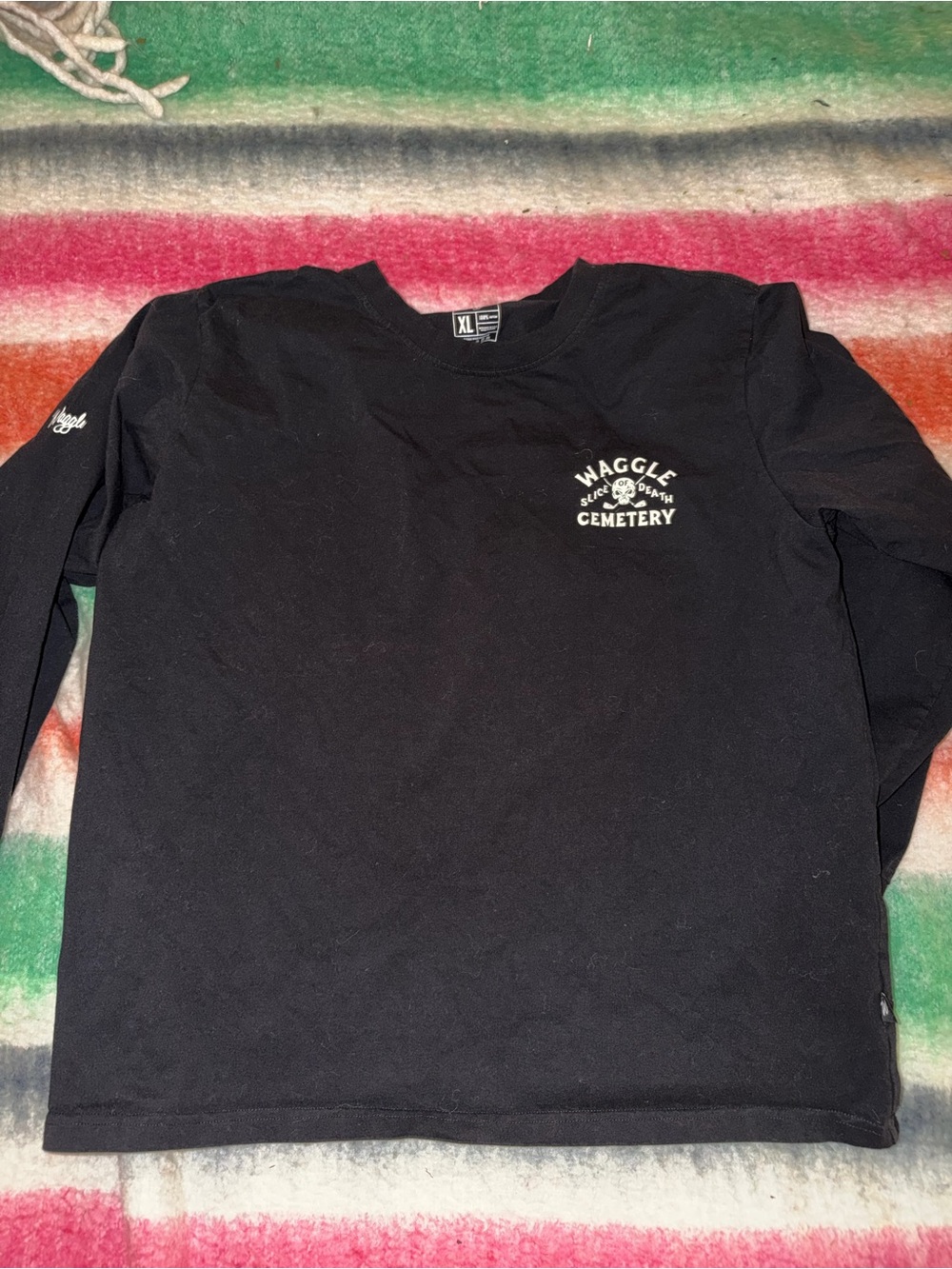 Waggle Cemetery Black Long Sleeve Shirt